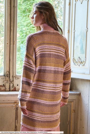 Gestreifte Longjacke