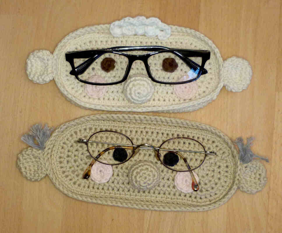 Häkelanleitung Brillenablage "Oma & Opa" Brillenschale - Bild 6