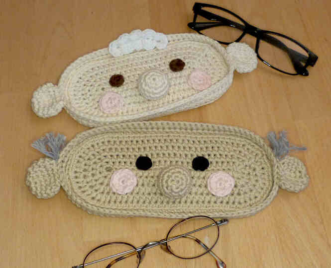 Häkelanleitung Brillenablage "Oma & Opa" Brillenschale