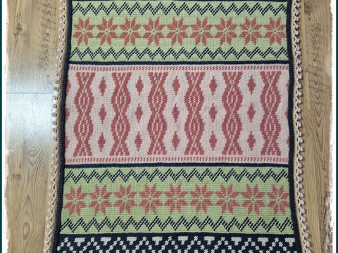 Häkelanleitung Mosaik - Decke Weihnachten - Mosaic