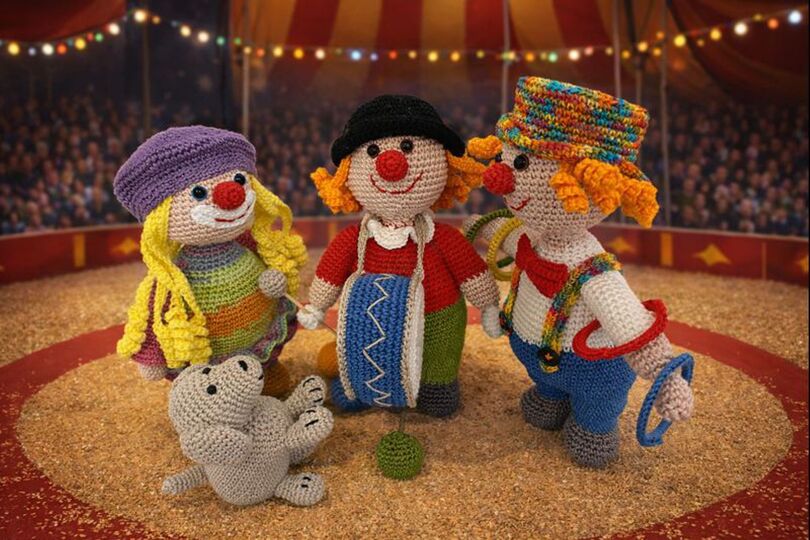 Häkelanleitung - Die Lustig-Family