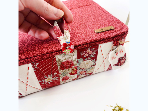 Nähbox & Teebox | PDF Schnittmuster Box | Organizer mit Einsatzkörben und U