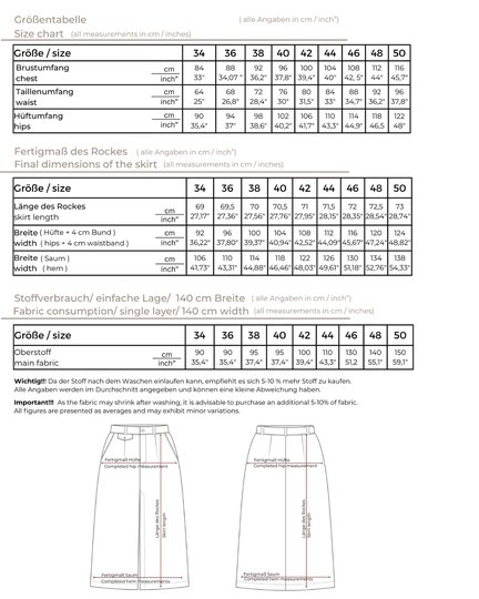 Schnittmuster eleganter Midi-Rock mit Schlitz und Eingriffstaschen