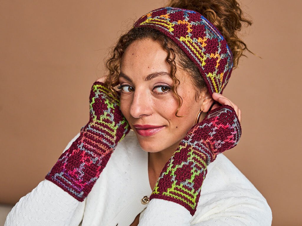 STIRNBAND UND STULPEN ELFI