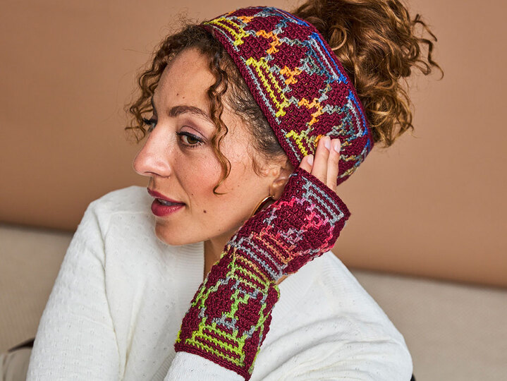 STIRNBAND UND STULPEN ELFI