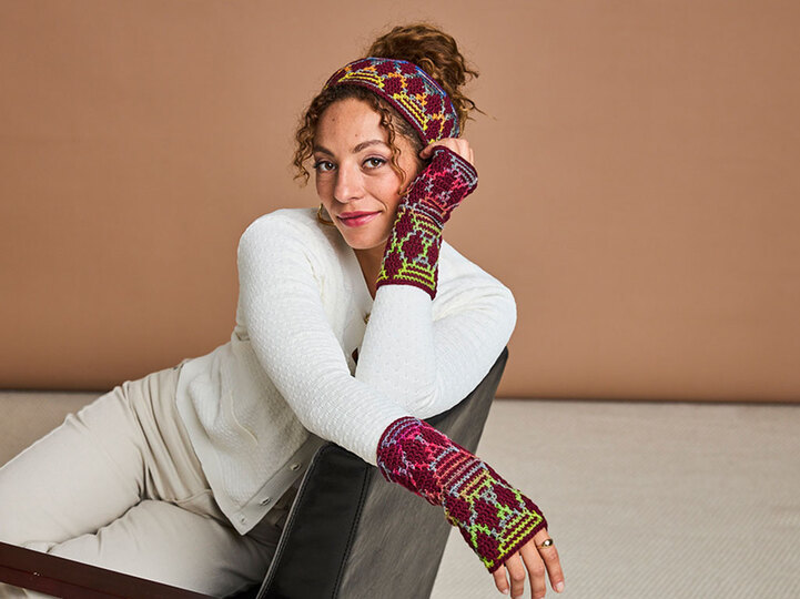 STIRNBAND UND STULPEN ELFI