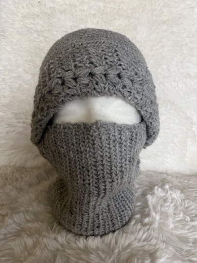 Häkelanleitung Mütze mit Schal und Kälteschutz für Damen und Mädchen