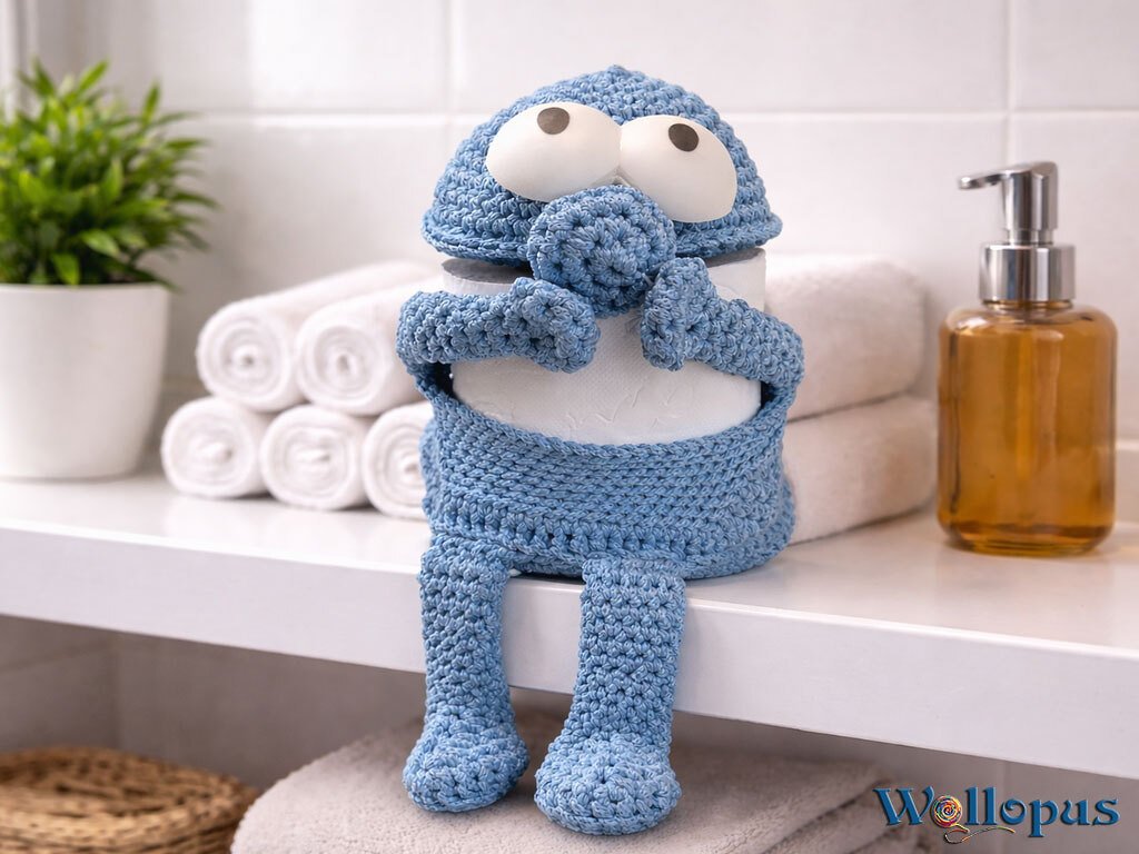 Klorollen-Frauchen, gehäkelt