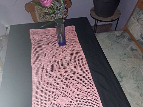 Tischläufer Mohnblumen Häkelanleitung