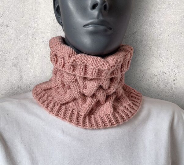 Strickanleitung Halssocke, Neckwarmer, Cowl   #359
