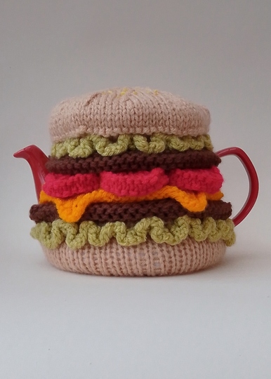 TeaCosyFolk's Cheeseburger Tea Cosy Knitting Pattern