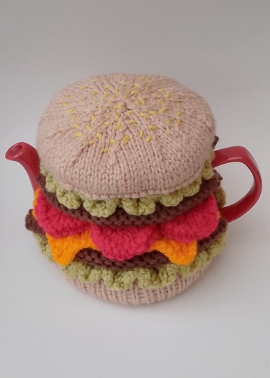 TeaCosyFolk's Cheeseburger Tea Cosy Knitting Pattern