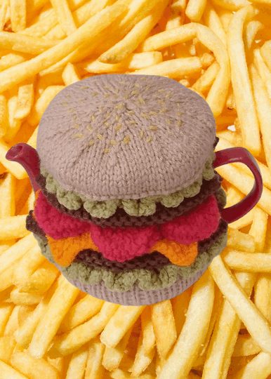 TeaCosyFolk's Cheeseburger Tea Cosy Knitting Pattern
