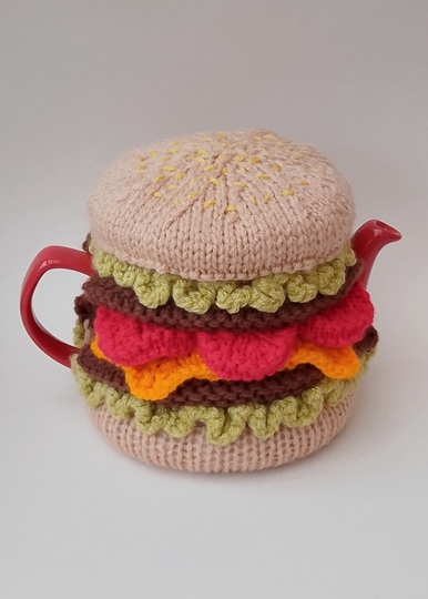 TeaCosyFolk's Cheeseburger Tea Cosy Knitting Pattern