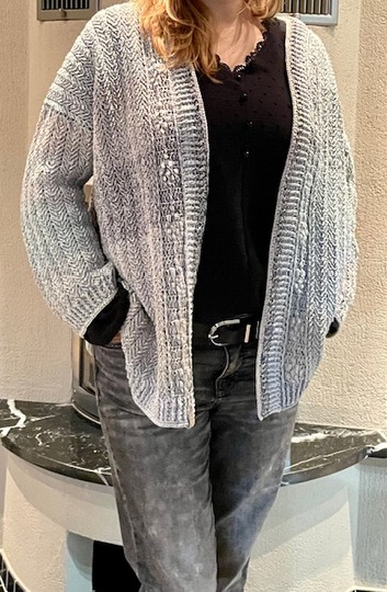 Häkelanleitung "Mein Winterröschen" Cardigan, Kapuzenjacke