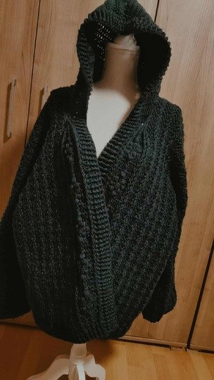 Häkelanleitung "Mein Winterröschen" Cardigan, Kapuzenjacke