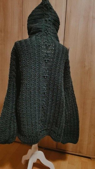 Häkelanleitung "Mein Winterröschen" Cardigan, Kapuzenjacke