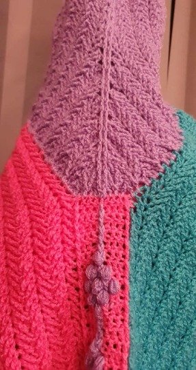 Häkelanleitung "Mein Winterröschen" Cardigan, Kapuzenjacke