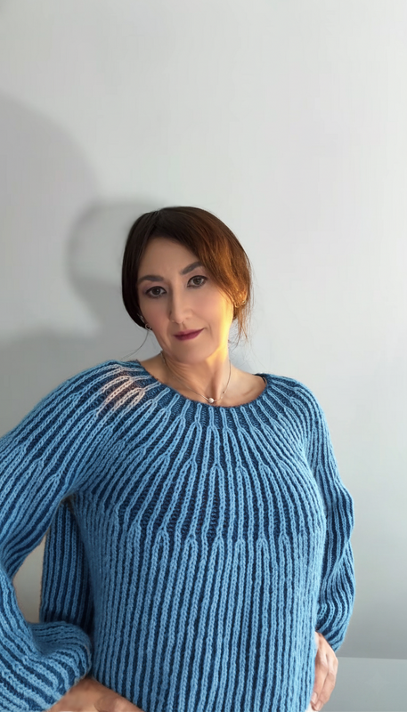Pullover „TwinTone Brioche Sweater“, Strickanleitung PDF - Bild 11