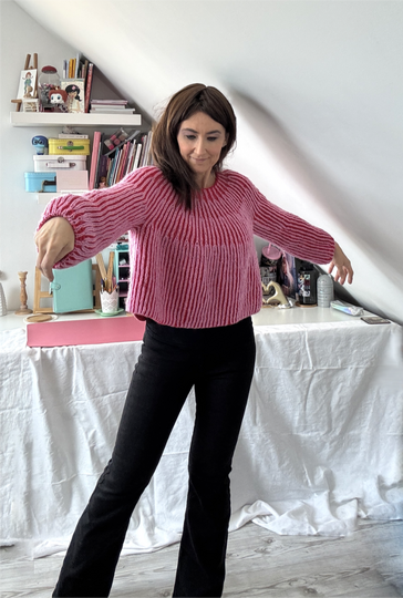 Pullover „TwinTone Brioche Sweater“, Strickanleitung PDF