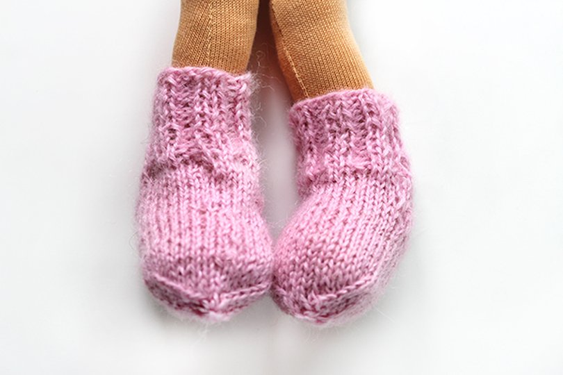 Puppensocken „Schummelsocken“, Strickanleitung PDF