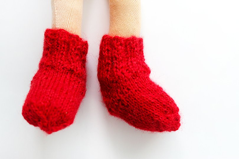 Puppensocken „Schummelsocken“, Strickanleitung PDF