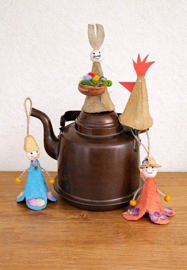 Upcycling für Ostern mit Eierkartons - Bastelspass für die ganze Familie