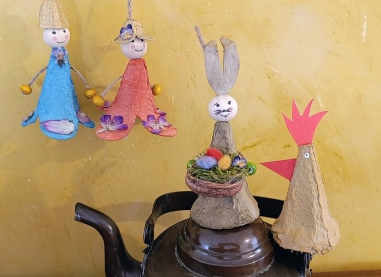 Upcycling für Ostern mit Eierkartons - Bastelspass für die ganze Familie