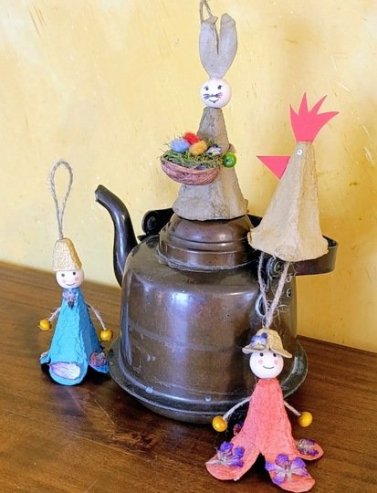 Upcycling für Ostern mit Eierkartons - Bastelspass für die ganze Familie