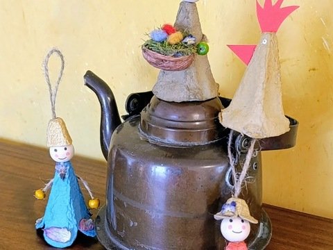 Upcycling für Ostern mit Eierkartons - Bastelspass für die ganze Familie