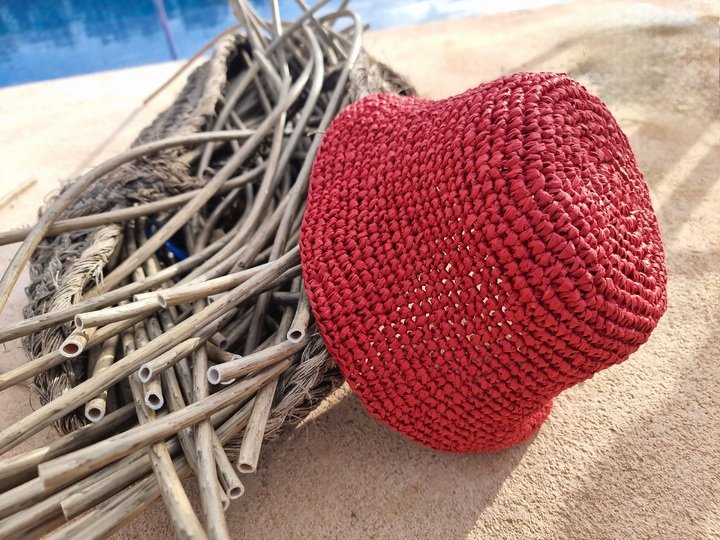 H4 Häkelanleitung Raffia Panamahut (PDF), Sommerhut, Anpassbare Größe