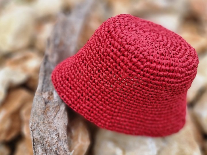 H4 Häkelanleitung Raffia Panamahut (PDF), Sommerhut, Anpassbare Größe