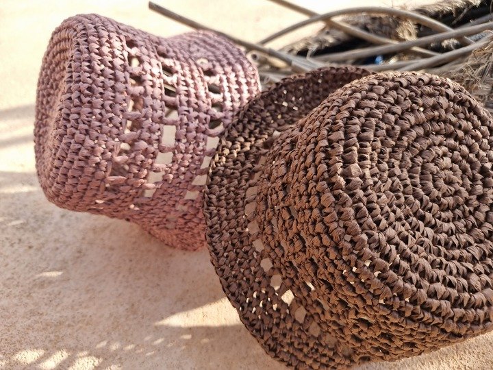 H5 Raffia Bucket Hat Crochet Pattern PDF, Summer Hat, Adjustable Size