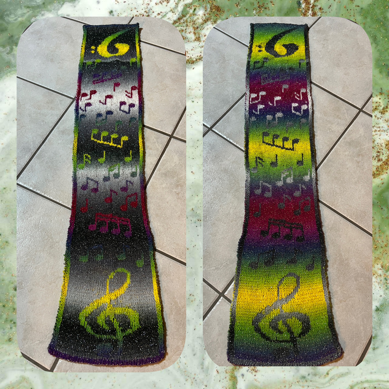 Strickanleitung Schal "Melodie" – Double-Face Technik (beidseitig tragbar)