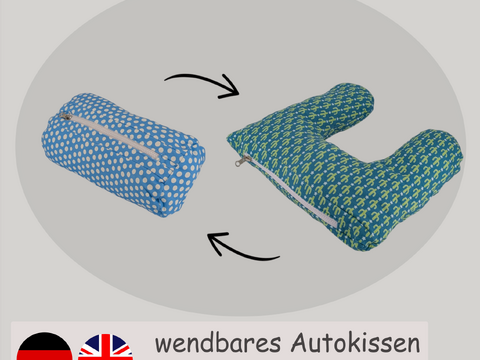 Sewing Pattern Flip Roll & Neck Pillow – the convertible travel pillow