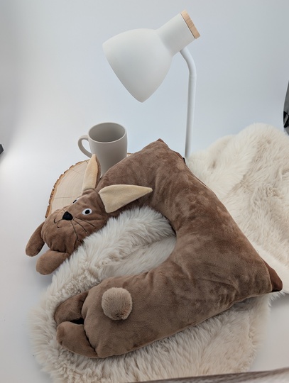 Pattern Bunny Flip Roll & Neck Pillow – the convertible travel pillow