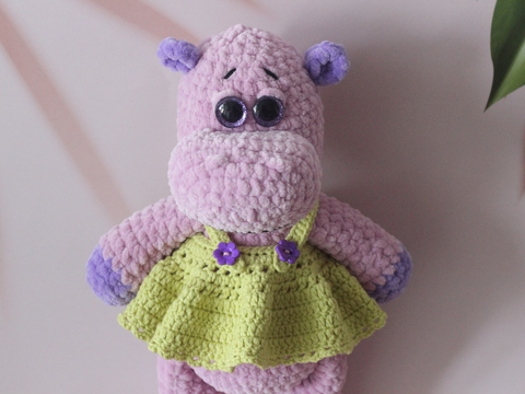 Plush Hippo Crochet Pattern
