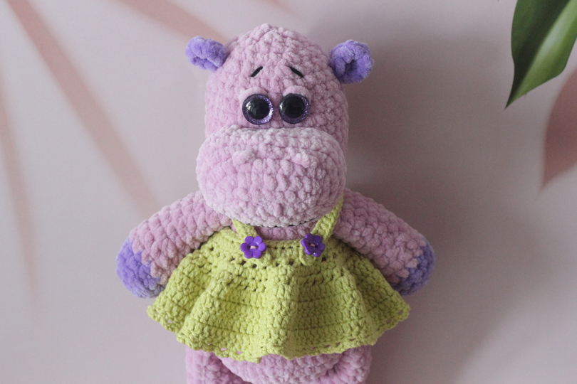 Plush Hippo Crochet Pattern