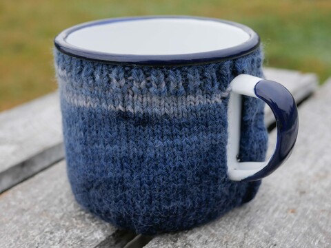 Gestrickter Becherwärmer / Tassenwärmer