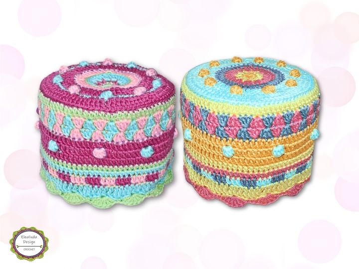 Crochet pattern toilet paper cover, colorful hat for toilet roll, PDF