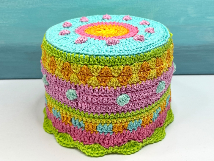 Crochet pattern toilet paper cover, colorful hat for toilet roll, PDF