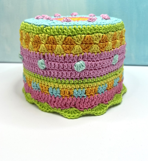 Crochet pattern toilet paper cover, colorful hat for toilet roll, PDF