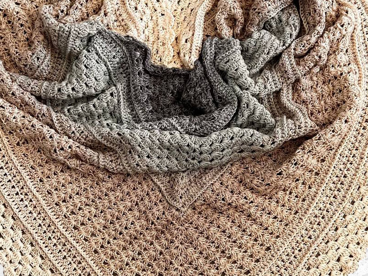 Häkelanleitung Dreieckstuch Joana