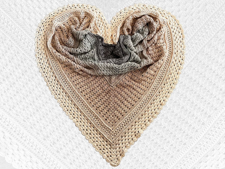 Häkelanleitung Dreieckstuch Joana