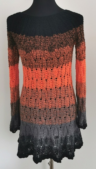 Pullover/Kleid Danesta, Häkelanleitung