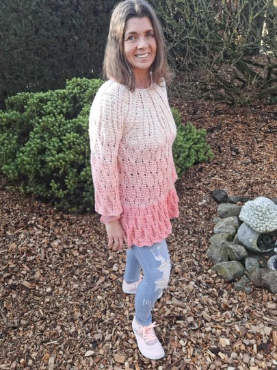 Pullover/Kleid Danesta, Häkelanleitung