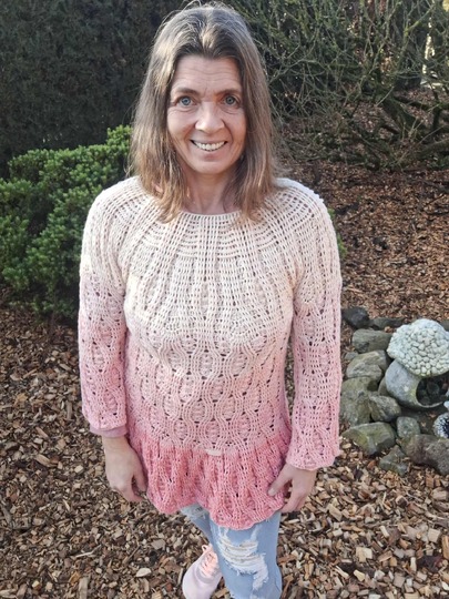 Pullover/Kleid Danesta, Häkelanleitung