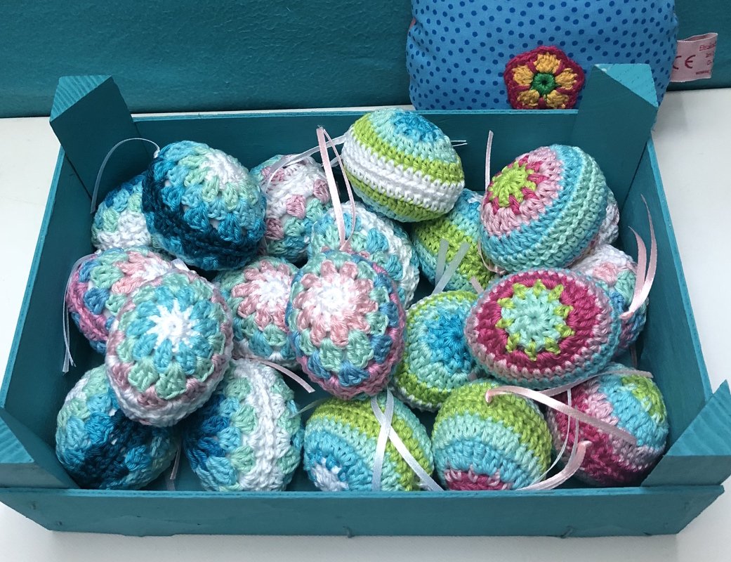 Crochet pattern package Easter Eggs, Easter Decoration, 5 patterns PDF Zip - Image 6