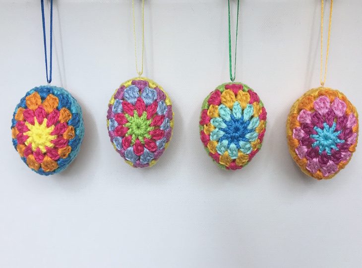 Crochet pattern package Easter Eggs, Easter Decoration, 5 patterns PDF Zip