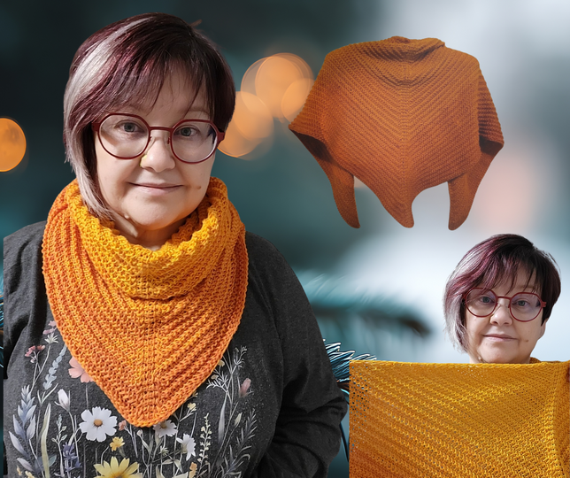 Triangle Shawl – Tunisian Crochet | Intermediate & Confident Beginners